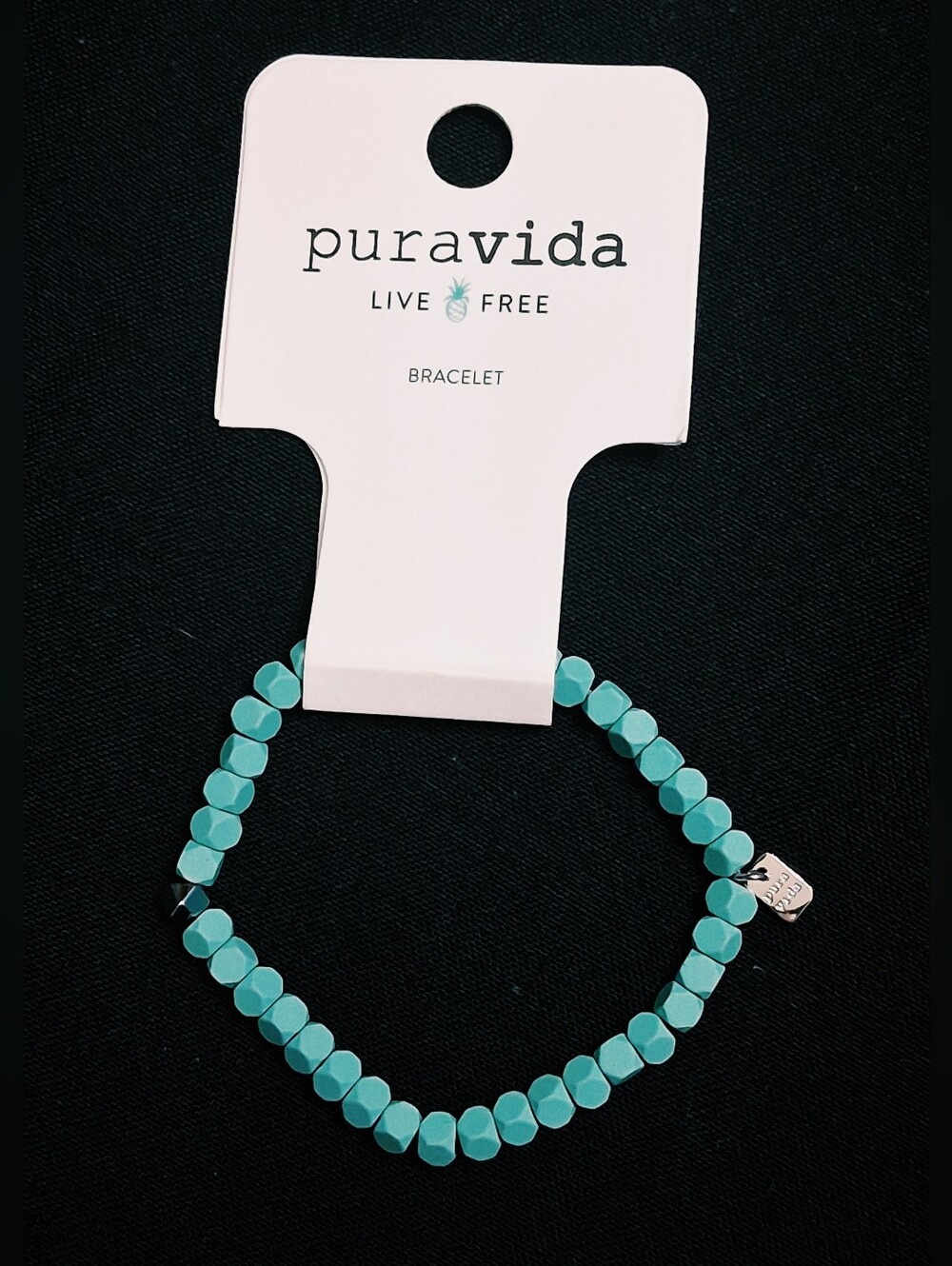 Pura Vida Turquoise Beaded Bracelet